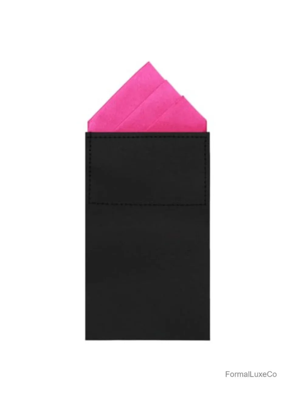 Pre-Folded Pocket Square for Men Silk Handkerchief Wedding Banquet Accessory
